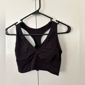 Black Women's Sports Bra XL